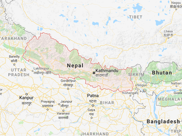 Map of Nepal